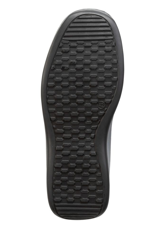 GINO GALANTE, klassieke herenpantoffels, met uitneembaar voetbed ZWART