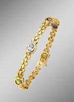 Elegante armband met echte edelstenen 