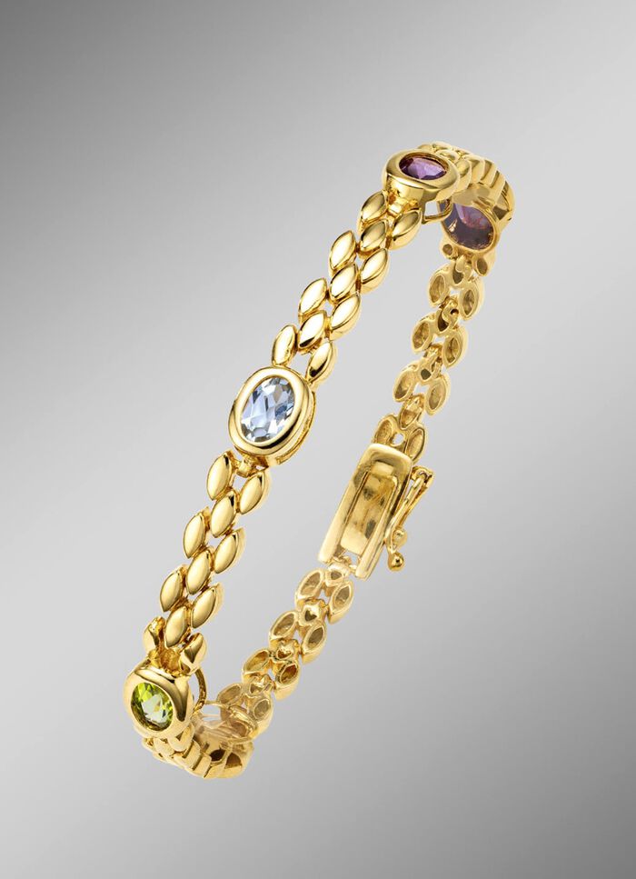 Elegante armband met echte edelstenen 