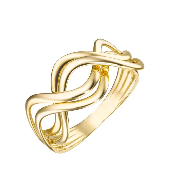 Moderne damesring in een geweldig design 