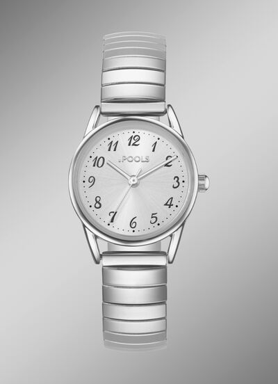 Tijdloos quartz dameshorloge Pools 1988 met trekkoord 