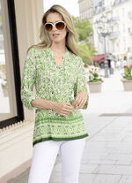 Shirt tuniek met manchetten 