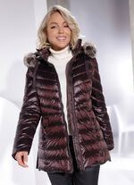 Donsjack in 2 kleuren KASTANJE