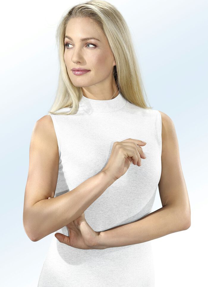 Set van twee shirts van biokatoen 1X MARINE, 1X WEISS