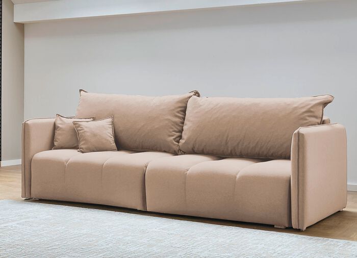 Gestoffeerde meubels met decoratief stiksel 