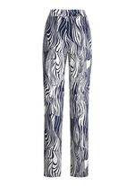 Broek met opvallend dessin 