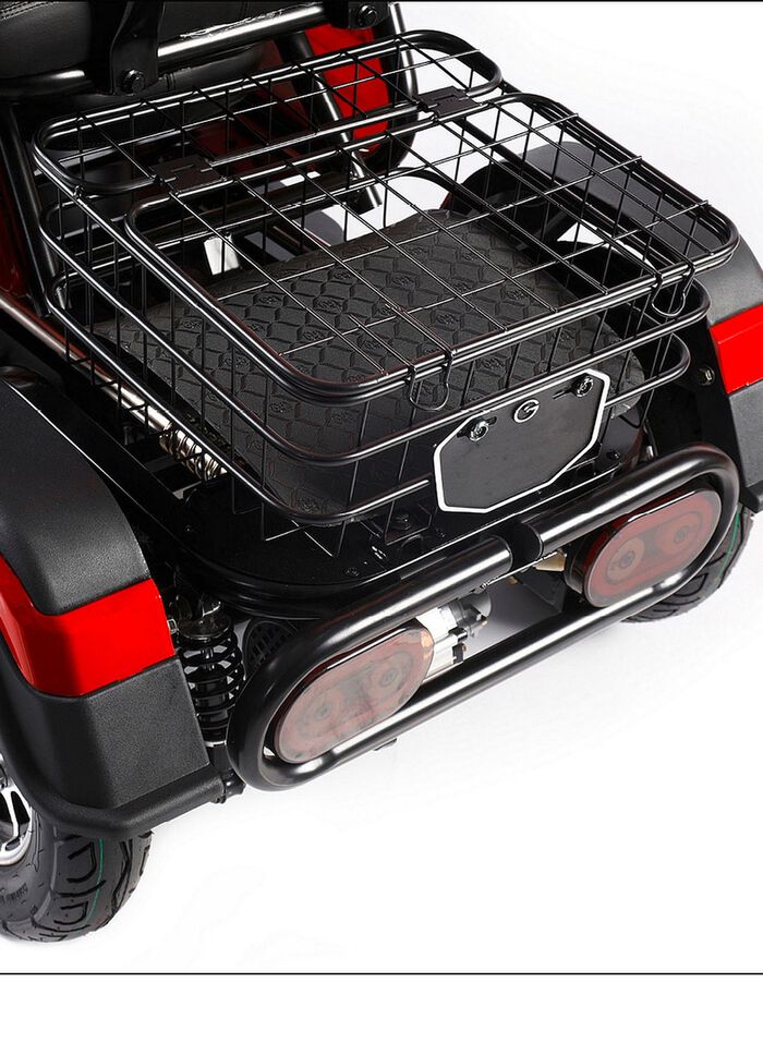 Driewielig elektrisch voertuig in de stijl van een compacte scooter 