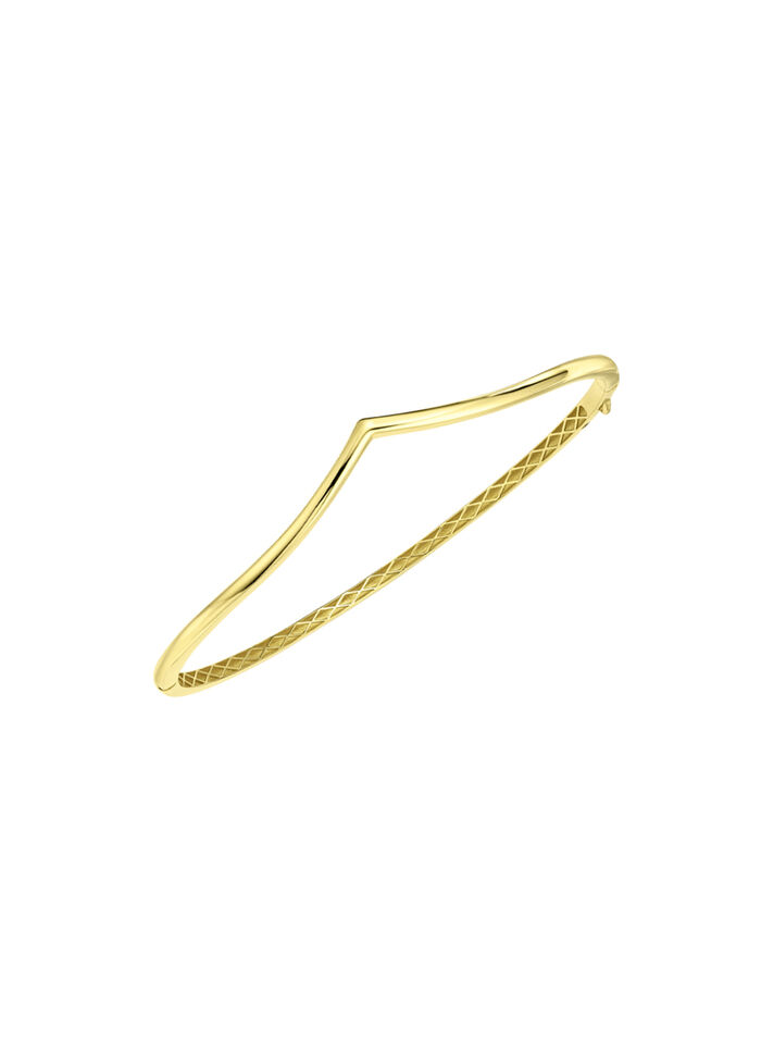 Glanzende gouden armband 