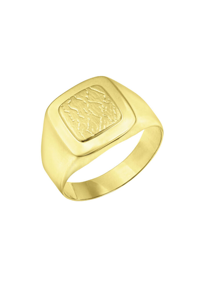 Herenring goud 375/- 