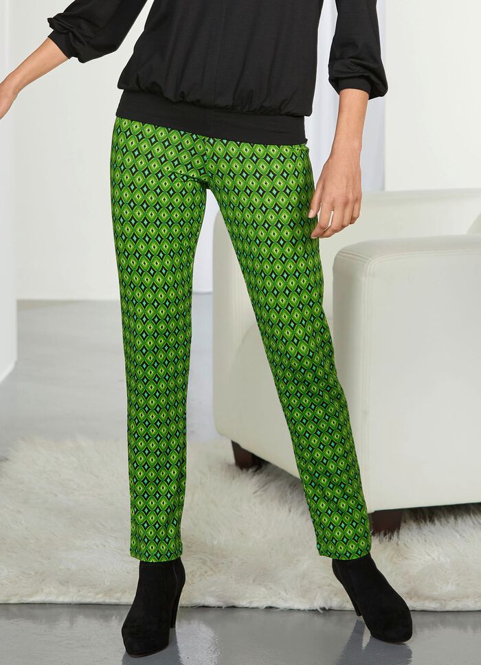 Jerseybroek met expressief design 