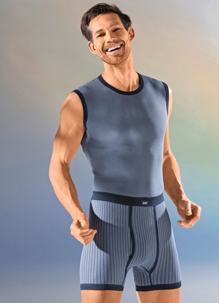 Set van drie strakke overhemden met contrasterende bies 