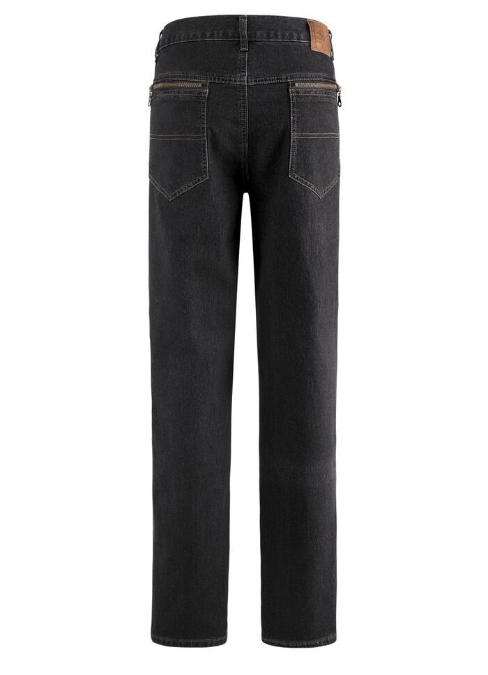 Jeans met elastische taillebandinzetstukken in 3 kleuren 