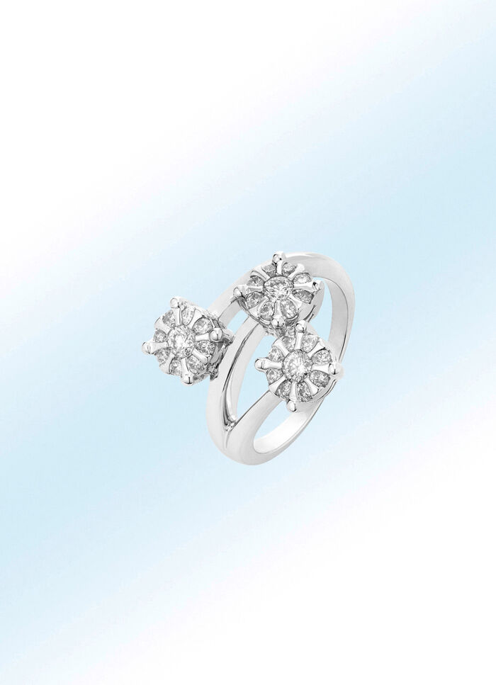 Damesring met briljanten 