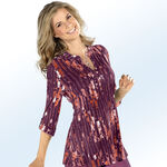 Shirt-tuniek met gebloemd dessin 2 ROOD/KORAAL