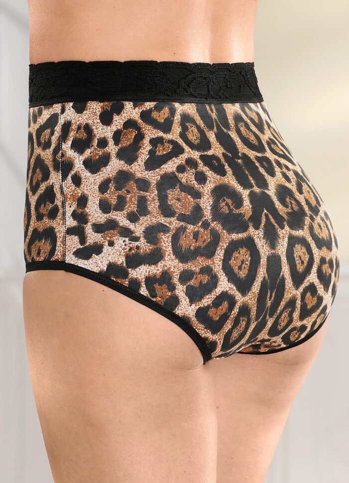 Laurina set van drie slips met elastische kanten tailleband 