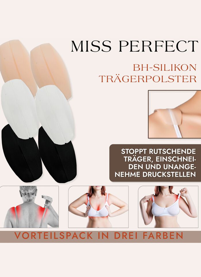 3 paar schouderbandkussentjes, voorkomen dat de schouderbanden in de schouders snijden 