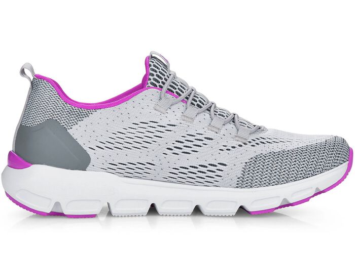 Rieker sneakers met elastische decoratieve vetersluiting 