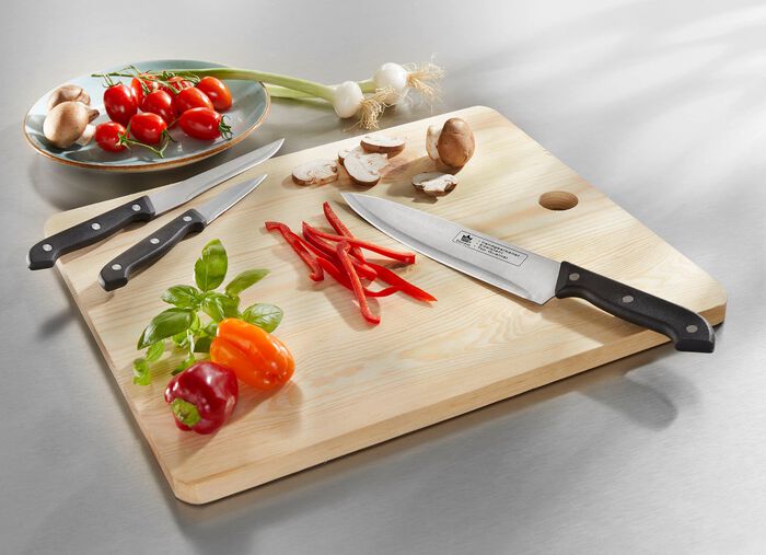 Messenset met snijplank, 9-delig 