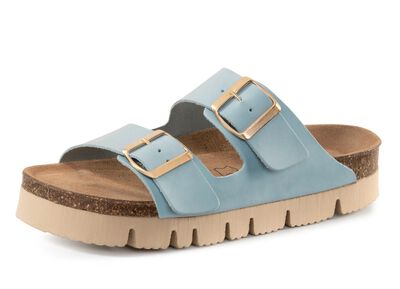 ELENA EDEN, comfortabele damesmuiltjes, breedte H, met klittenbandsluiting 