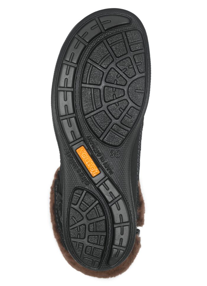 Veterlaarsjes met voering van echt lamsleer 