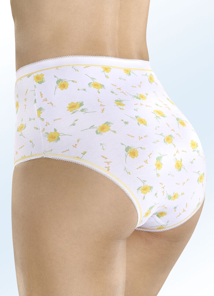 Set van vier slips met elastische boorden 