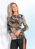 Charmant shirt met alloverprint 