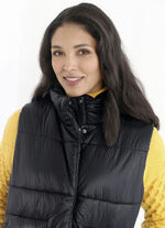 Functioneel lang vest met 2-wegritssluiting 