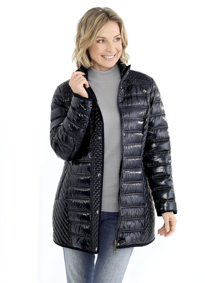 Jas met verschillende quiltvariaties 