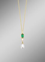 Delicate verfijning &ndash; hanger met parel- en kristalglans 