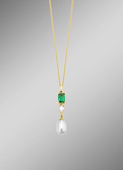 Delicate verfijning &ndash; hanger met parel- en kristalglans 