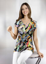Shirt met V-hals 
