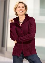 vest in een gemengde structuur BORDEAUX