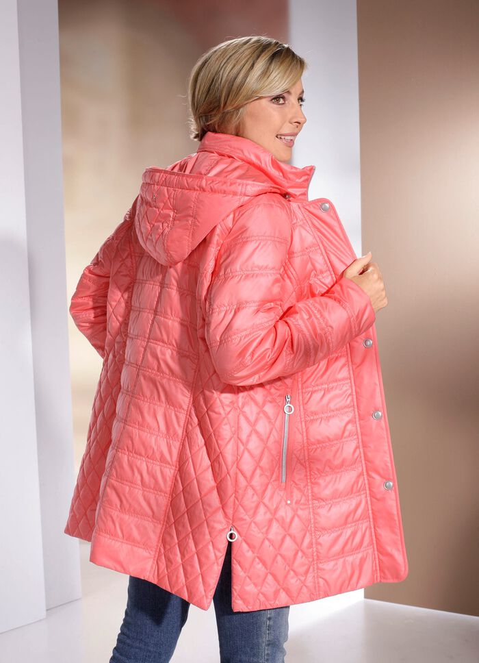 Jas met zijsplitten met ritssluiting 