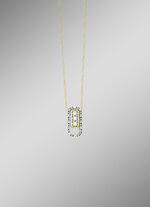 Moderne hanger met diamanten 