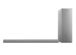 Philips 2.1 soundbar met draadloze subwoofer ZILVER