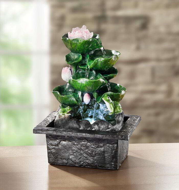 Verlichte kamerfontein 