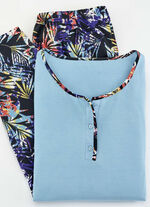3-delige pyjama met geplaatste print 