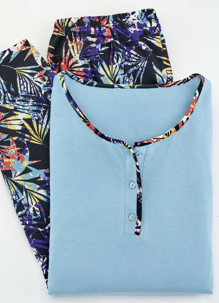 3-delige pyjama met geplaatste print 