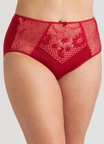 Miss Mary slip met gevoerde elastische kant ROT