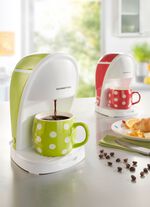 1-kops koffiezetapparaat voor snel koffiegenot ROOD