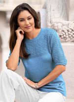 Trui met subtiele glans JEANSBLAU