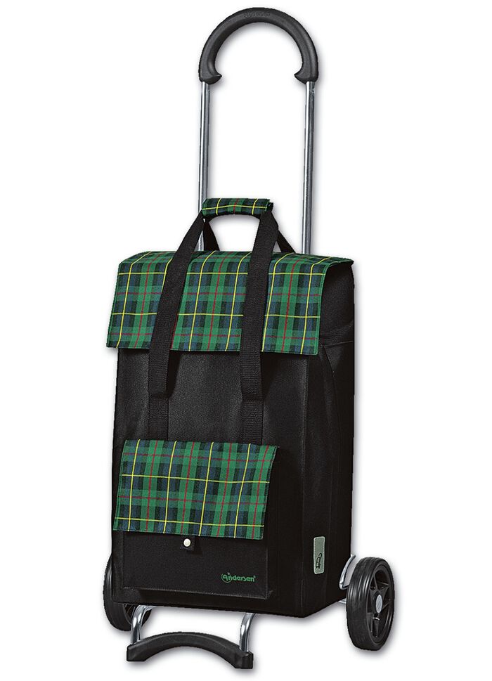 Andersen boodschappentrolley met neerklapbare handgreep 