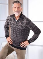 Troyer met gebreide kraag 