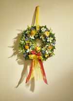 Muurkrans met Keramische Kip