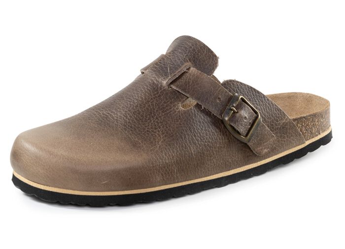 GINO GALANTE klomp van geschaduwd, generfd rundleer 