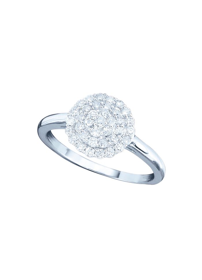 Erg luxueuze damesring met briljanten 