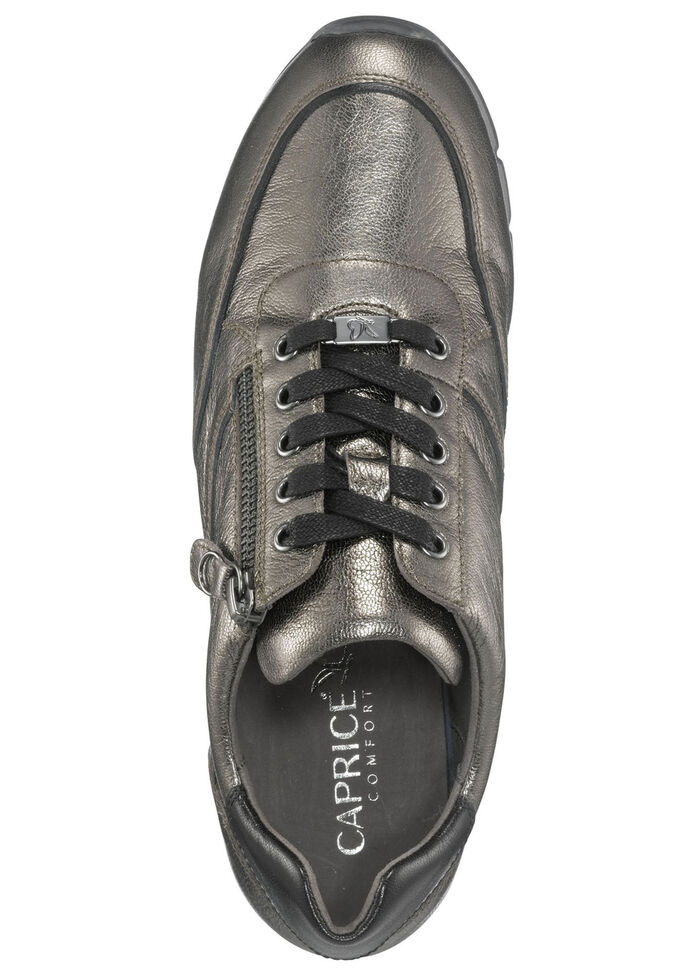 Caprice veterschoen met praktische ritssluiting aan de zijkant BRONS