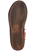 Andrea Conti, klassieke dames enkellaarsjes, winterschoenen, met uitneembaar voetbed COGNAC