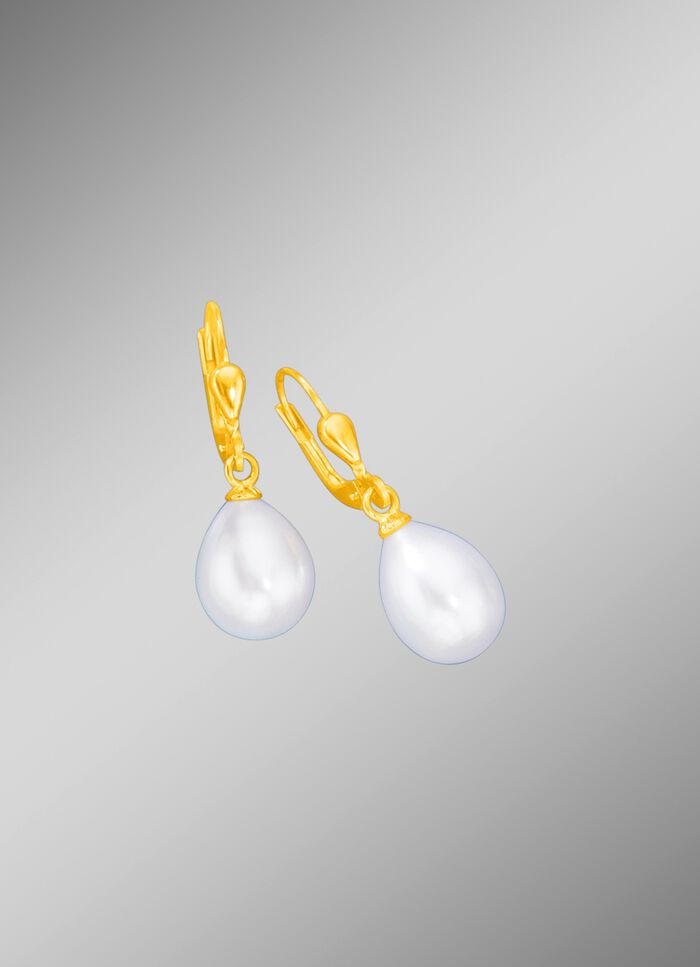 Oorbellen met gekweekte zoetwaterparels 