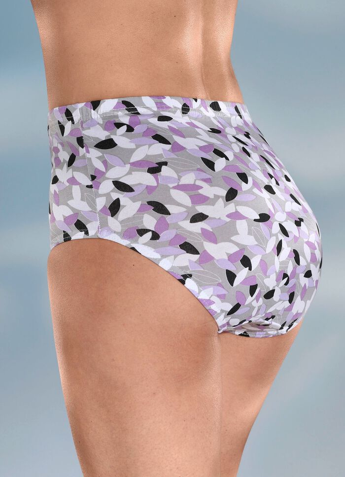 Pak van vier slips met printmotief 